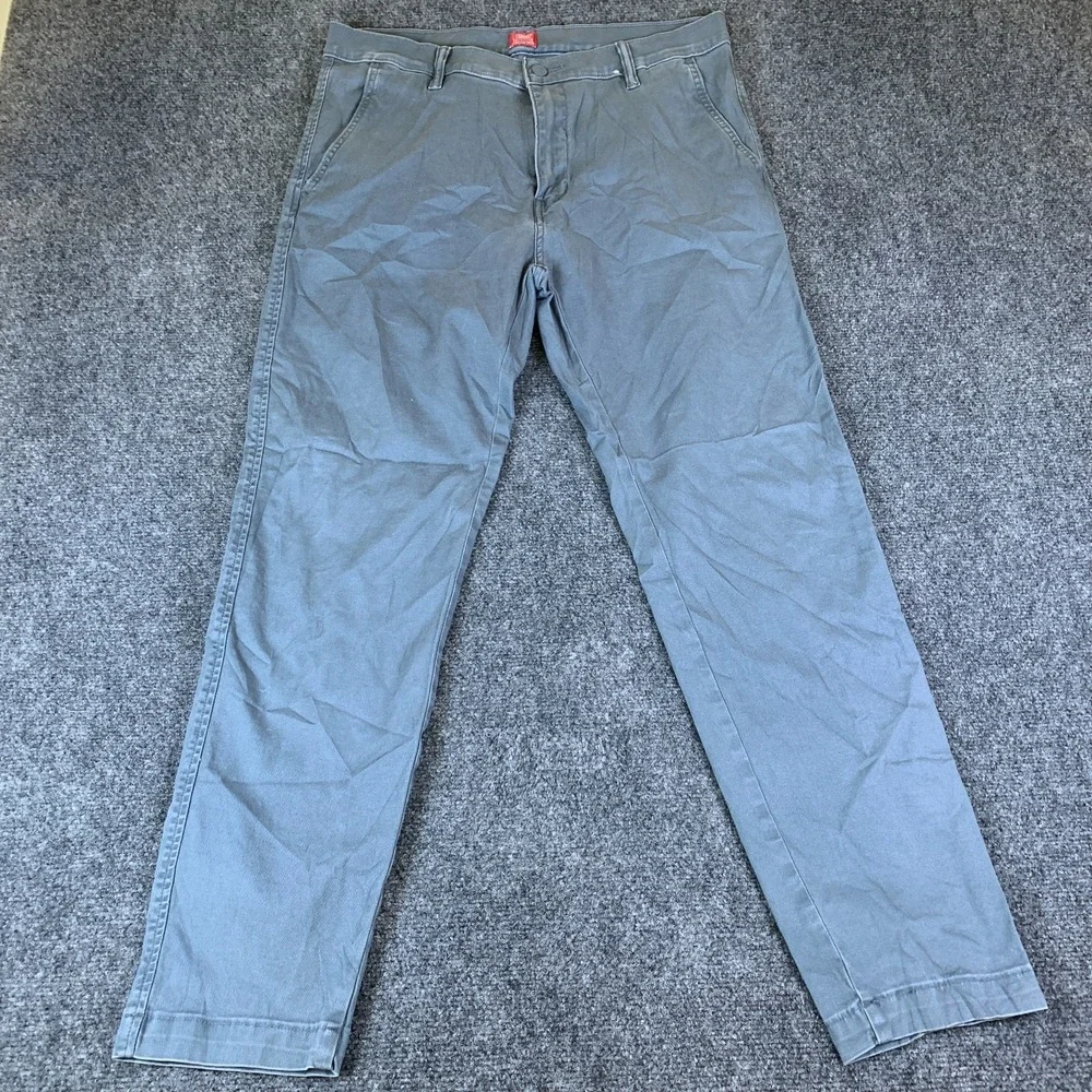 Levi's XX Chino Pants Men 34x29.5 Dark Slate Standard Twill Mid Rise Tapered Leg
